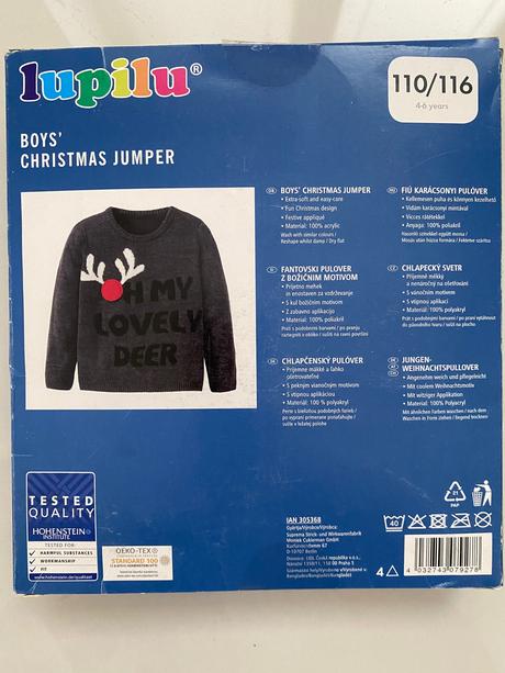 Vianocny sveter-novy, lupilu,110