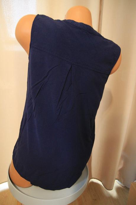 Modrý top z viskózy, m, m