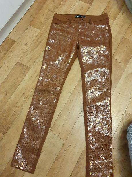 Nohavice s flitrami, xs