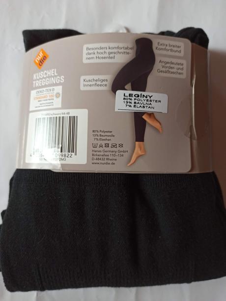 Zateplené nohavicové legíny, 44-48, 44 / 46 / 48 / l / xl