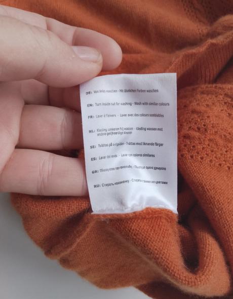 Krásny oranžový sveter vicci s-m z kasmiru a vlny, xs