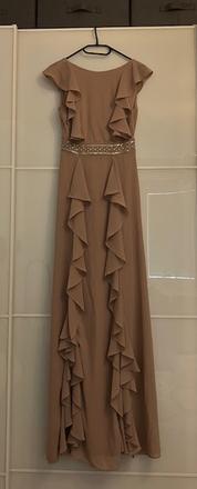 Telove/ nude elegantne saty, xs