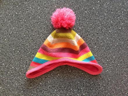 Farebná pásikavá s bambuľkou, 74/80, 6-12m, next,74