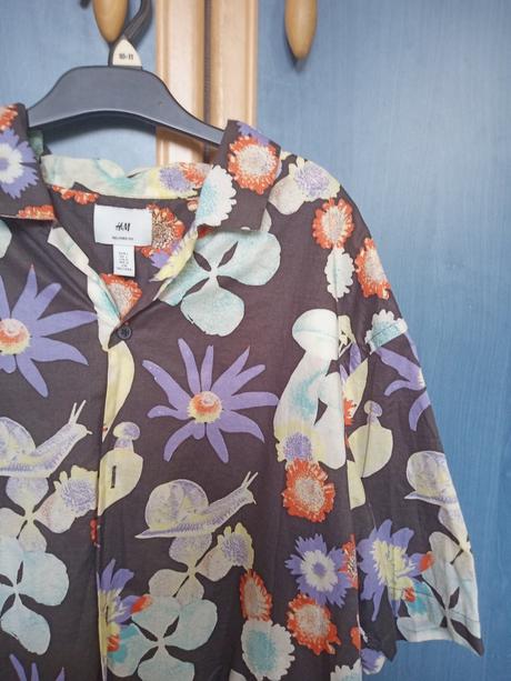 Vzorovana košeľa, h&m,l