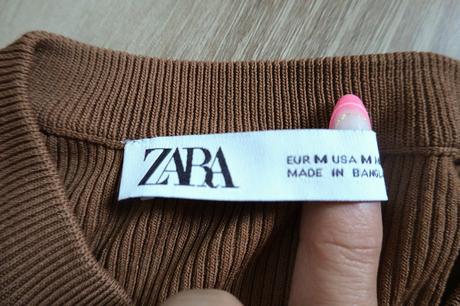Vrúbkované tričko zara, zara,m