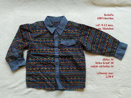 Košielka, matalan,80