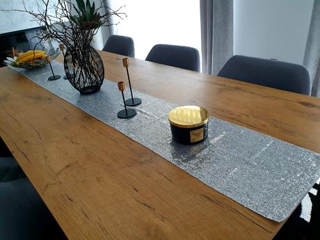 Flitrová štóla na stôl 30x220 cm, 