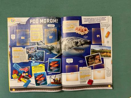 Zberateľský časopis lego/coop+nálepky, 