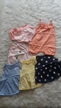 Balík letného oblečenia h&m, f&f, 68–80