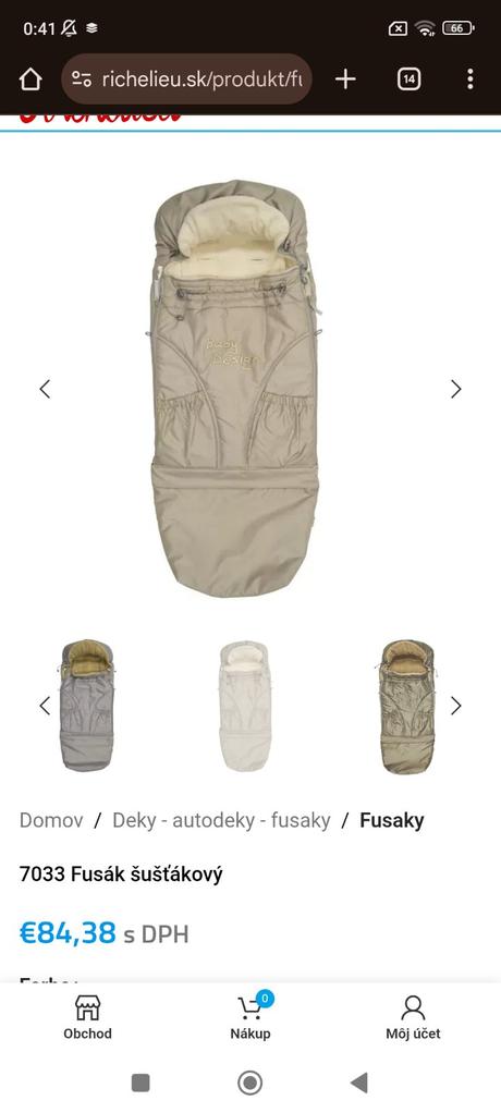 Nový zimný rastúci fusak do kočíka aj autosedačky, richelieu