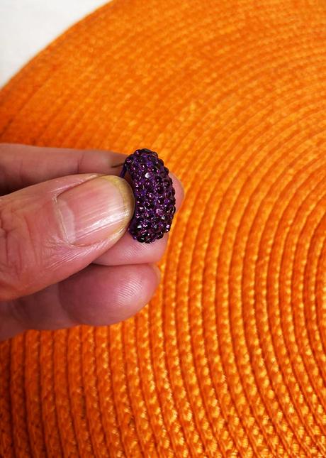 Štrasové náušnice/gondolky, 