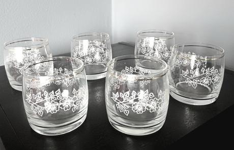 6 x starý pohár 2dcl, 