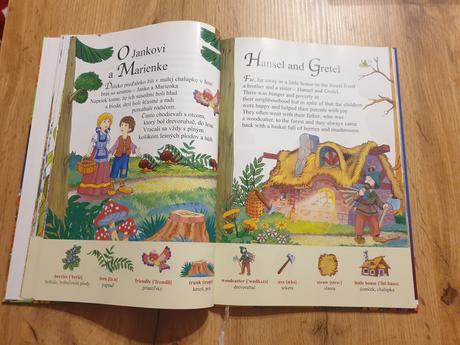 Dvojjazyčná kniha rozprávky slovensky anglicky,