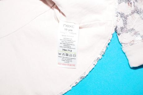 Dievčenské sako s flitrami, next,140