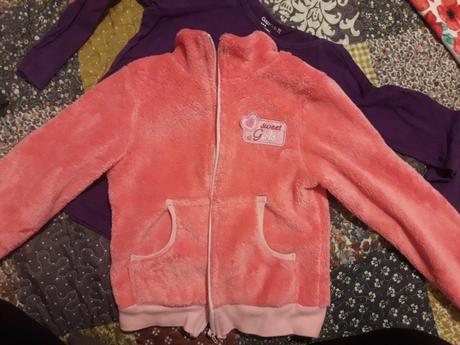 Mäkkučká lososová mikina na zips, 116