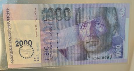 1000 sk bankovka 1993 bimilenium,