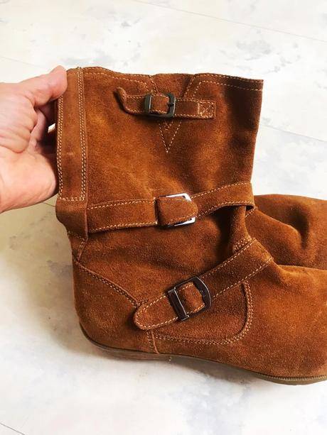 Semišové kožené čižmy, 37