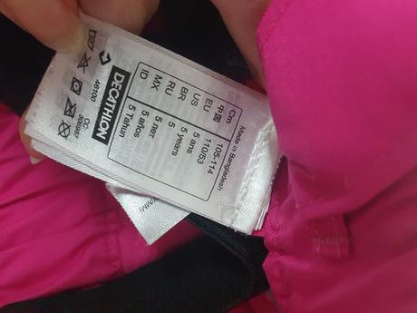 105 až 114 oteplovacky wedze decathlon, wedze,110