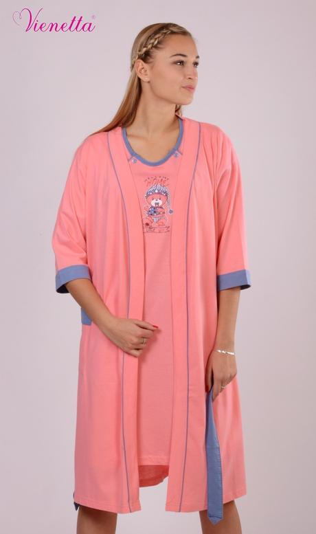 Materská nočná košieľka so županom, vienetta secret,l / m / s / xl / xxl