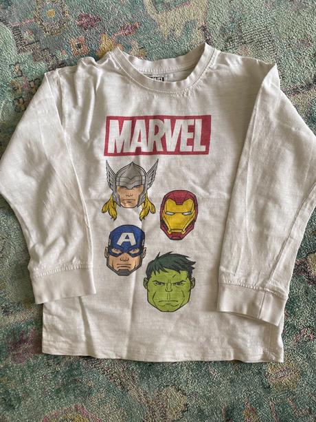 Marvel tricko s dlhým rukávom, coolclub,128