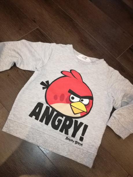 Mikina angry birds, h&m,110