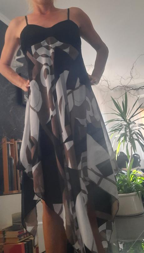 Šaty šifónové letné, ľahké, s