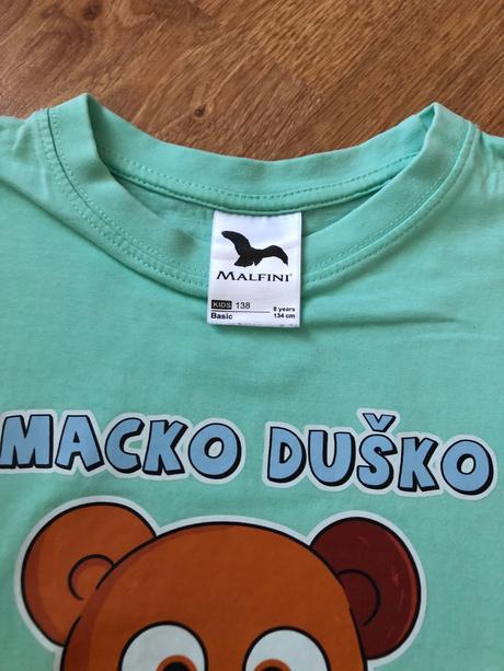 Tričko macko duško (smejko a tanculienka),top stav, 128