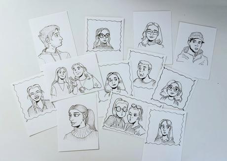 Kreslenie portrétov v štýle cartoon,