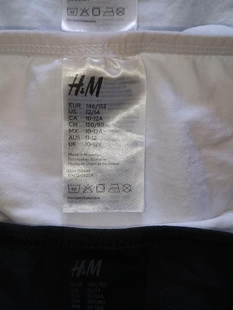 Raz oblecene nohavičky hm, 146/152, h&m,146