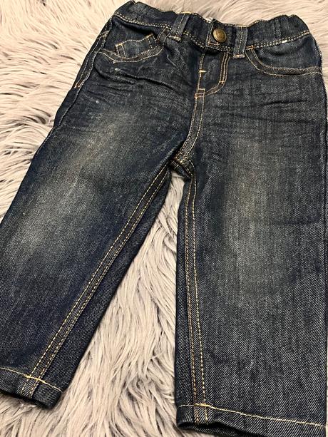 Chlapčenské tmavomodré rifle (86), denim co,86