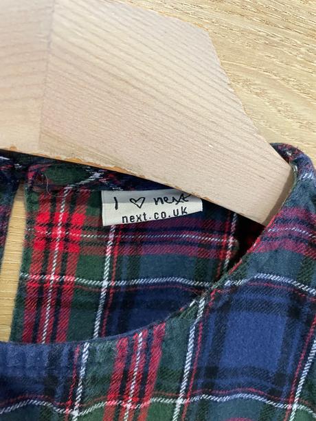 Kockované šaty, next,146