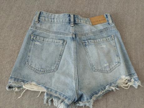 Riflové kraťasy, denim,34