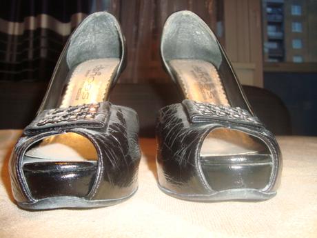 Cierne sandalky - dshoes, 38
