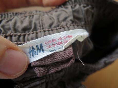 Chlap.tenke nohavice hm, vel.86, h&m,86