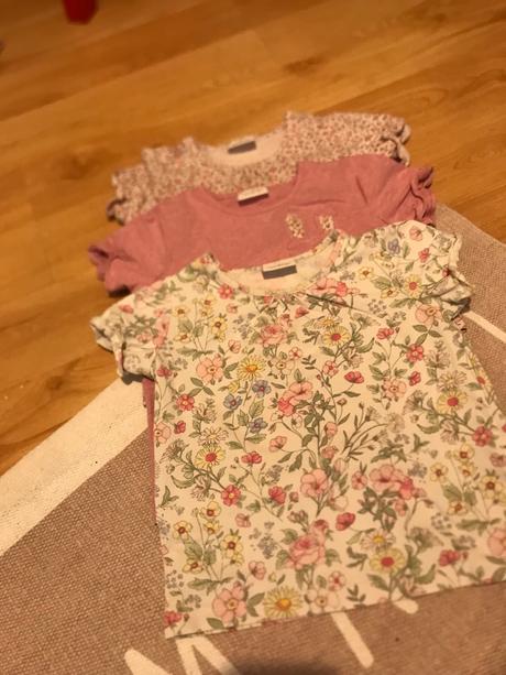 Next trička 4ks 12-18mes, next,92