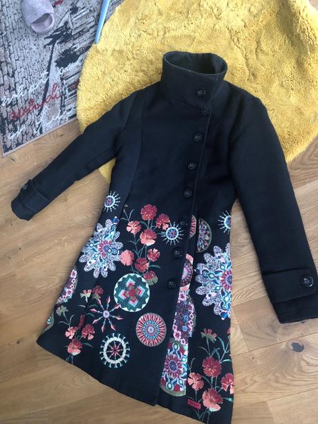 Čierny kabát, desigual,m