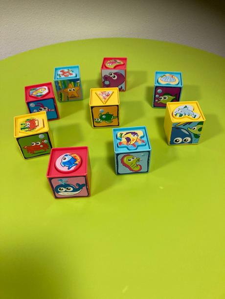 Kocky vkladačky tvary, 