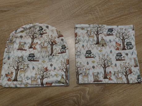 Obojstranná čiapka a nákrčník, 128