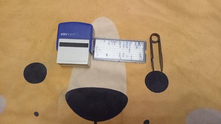 Predám modrú kancelársku pečiatku, 