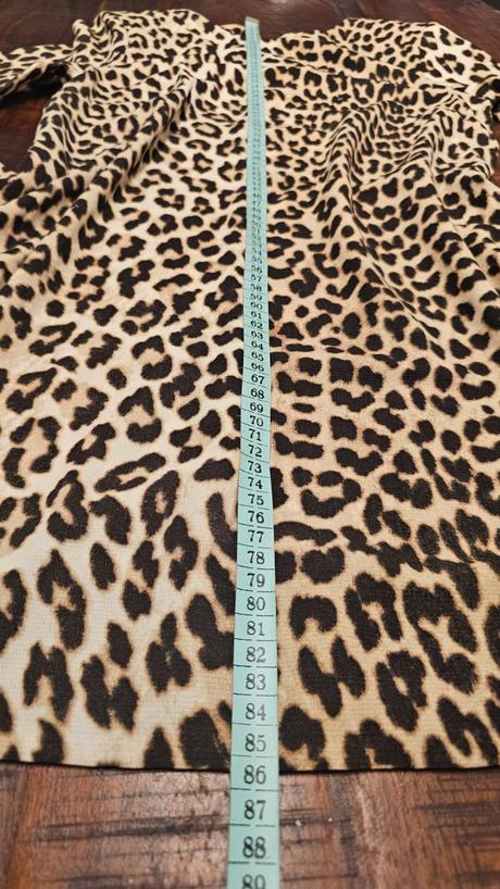 Tigrie široké šaty s dlhým rukávom zvieraci vzor, h&m,s