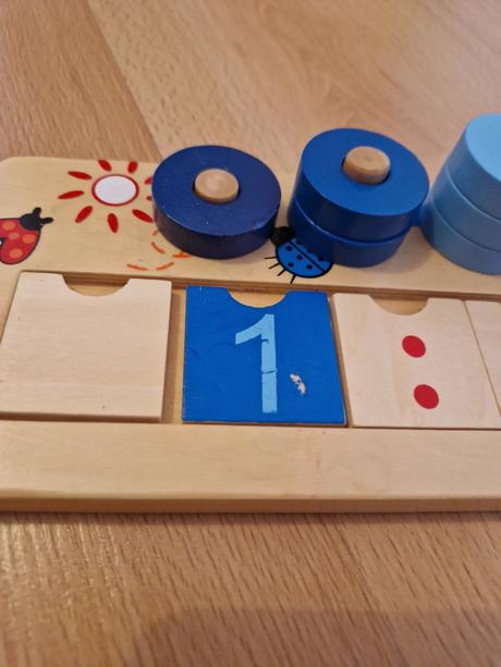 Nasadzovanie čísla 0-9 montessori, 