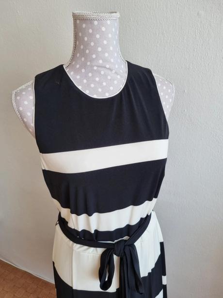 Čierno-krémové elastické šaty ralph lauren 38, ralph lauren,38