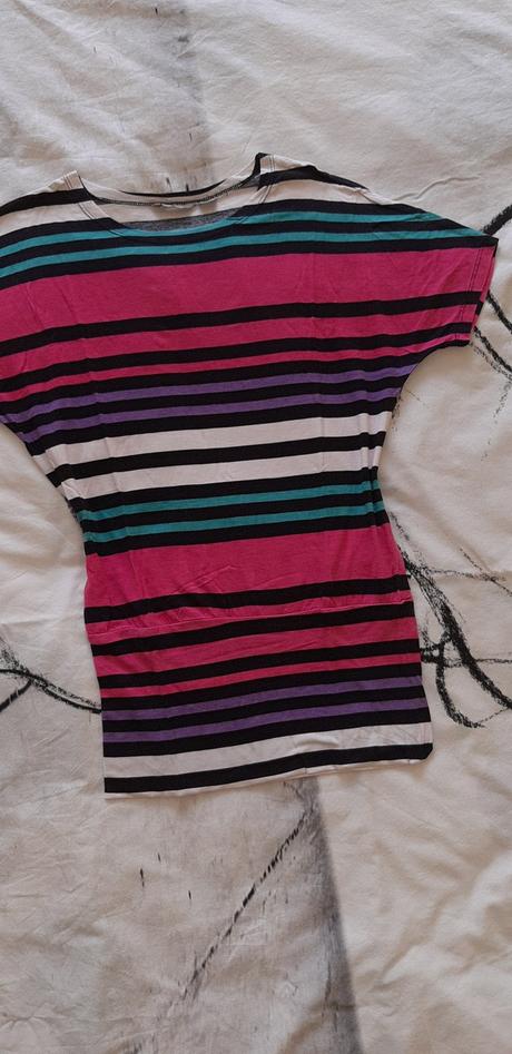 Farebné prúhované tričko 146/152, lindex,152