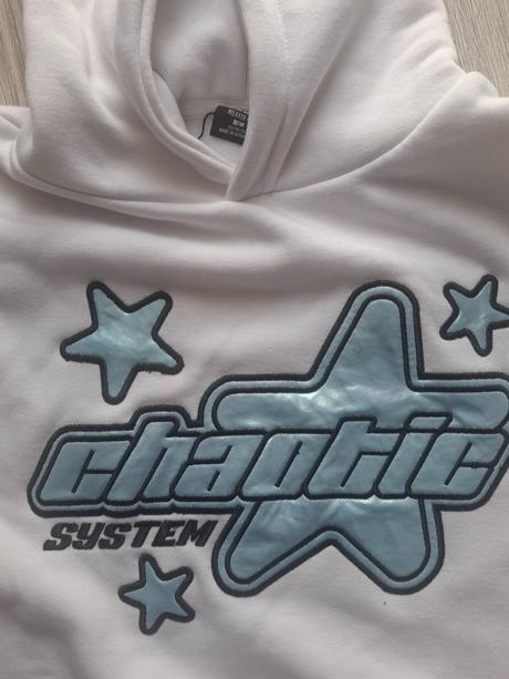 Nová snehovo-biela mikina s/m cropp, 36