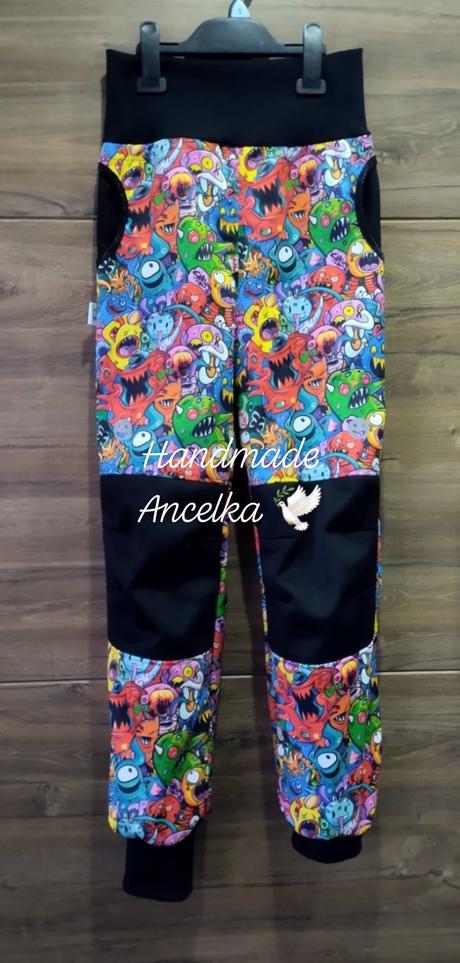 Zimné softshellky kombin.s reflexnym prvkom, 74 - 164