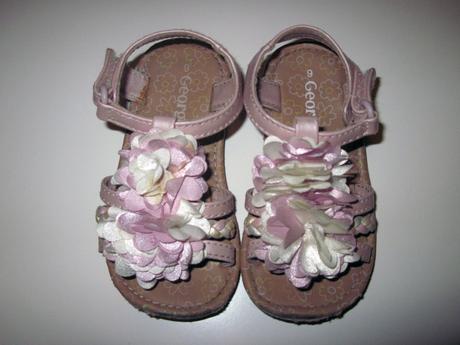 Sandálky s kvetinkami, george,23