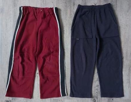 2 x flísové tepláčiky, 116