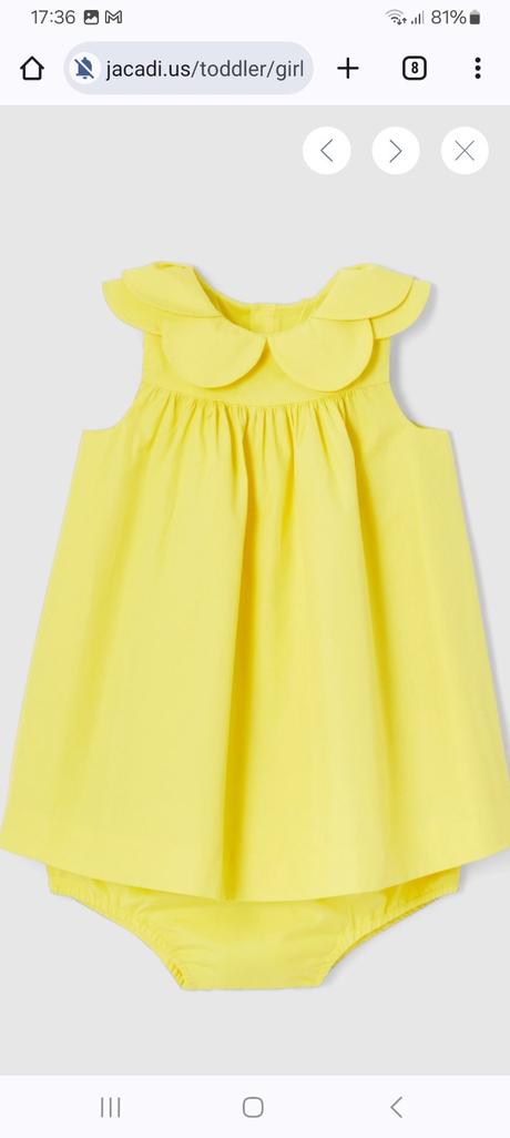 Jacadi žlté šaty s nohavičkami, 1 rok, jacadi,86