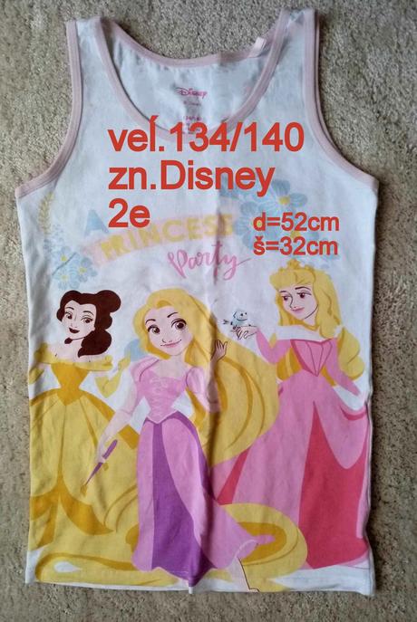 Tielko dievčenské, veĺ.134/140, zn.disney, disney,134