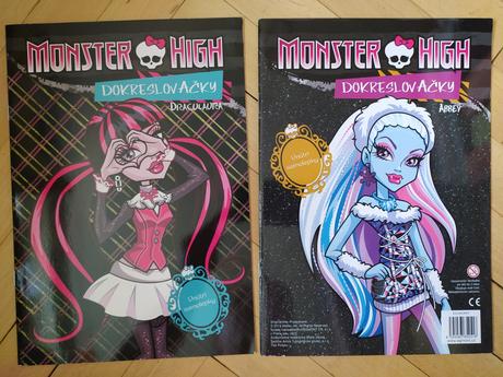 Knižka monster high dokreslovačky,